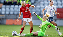 Europees kampioenschap voetbal voor vrouwen op gras van DLF